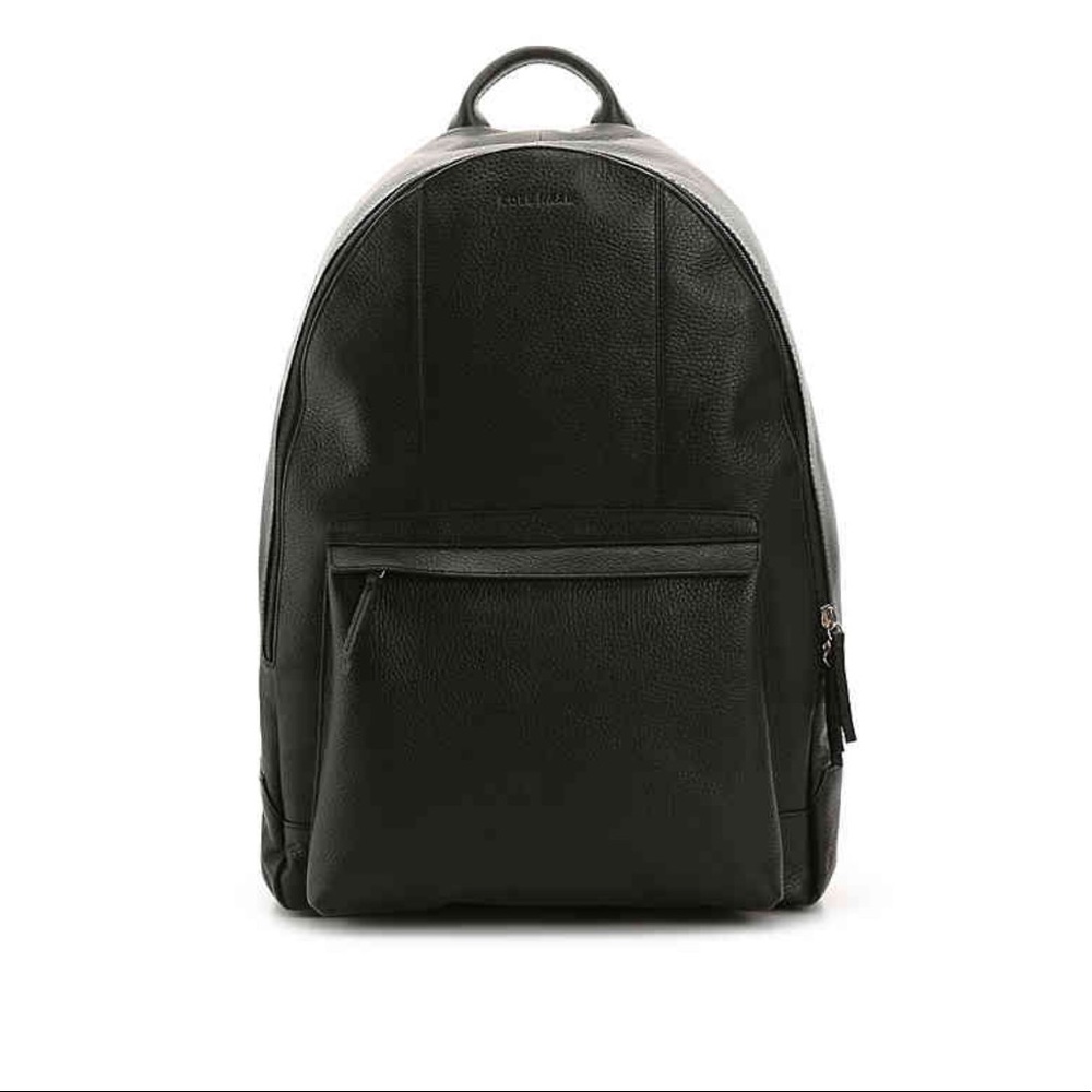 Cole Haan Black Wayland Leather Backpack